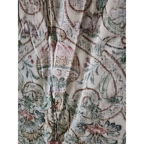 Vintage Arthur Sanderson CASCACS Linen Fabric fromKING SIZE HEAD BOARD 83 X 48